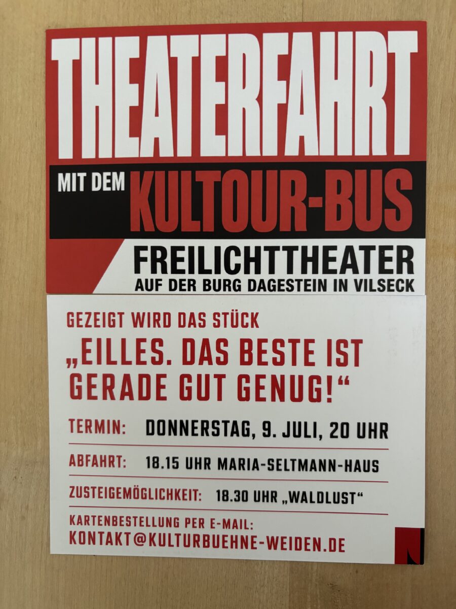 Theaterfahrt mit dem Kulturbus
