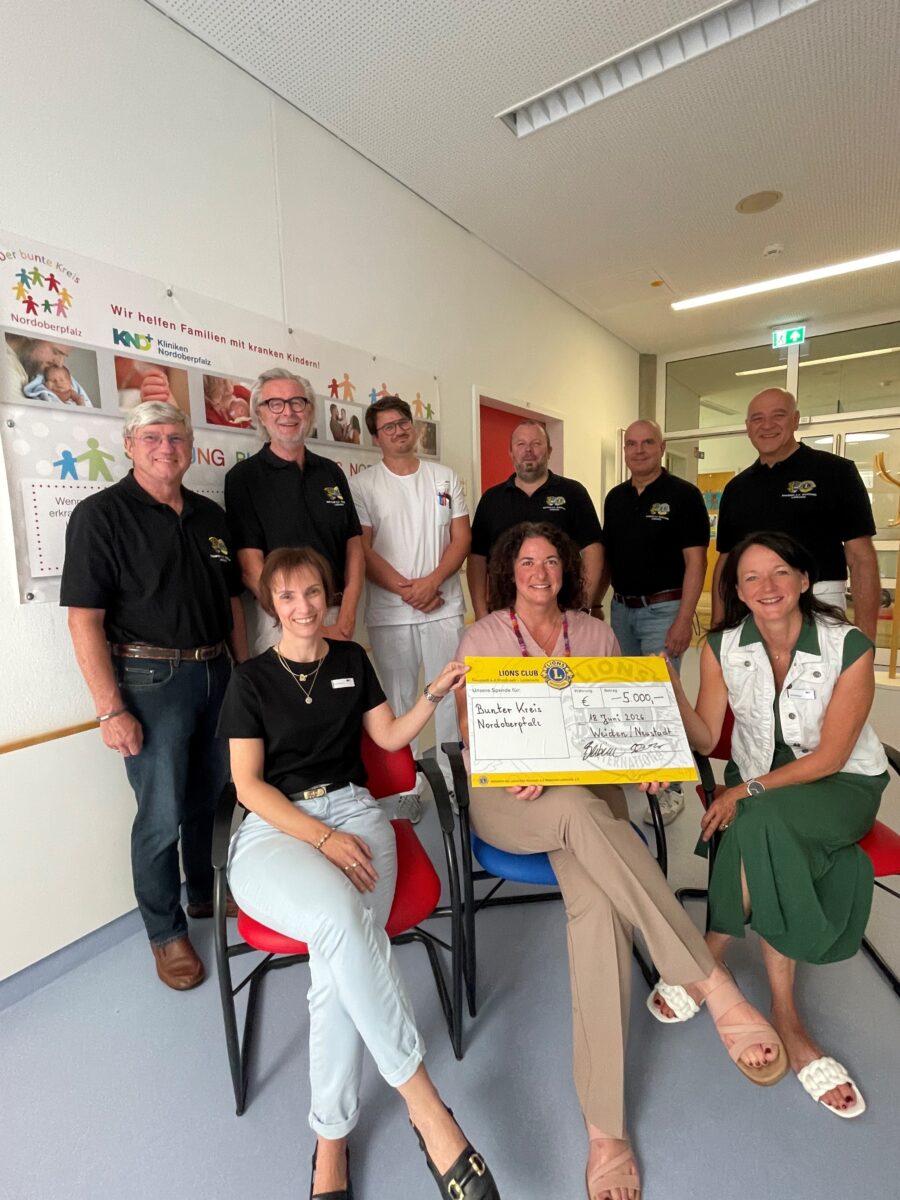 Lionsclub spendet 5.000 Euro an Bunten Kreis in Weiden