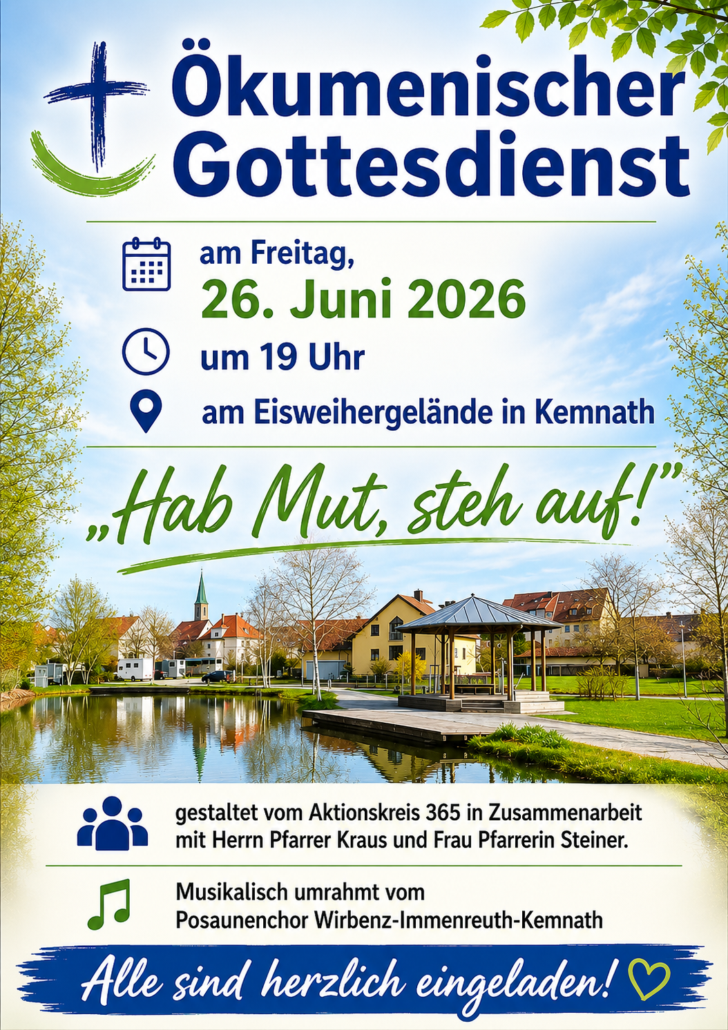 Ökumenischer Gottesdienst am Eisweihergelände in Kemnath