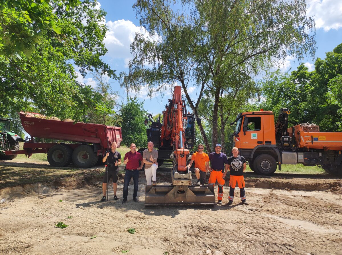 Spielplatzbau am Galgenberg in Burglengenfeld gestartet