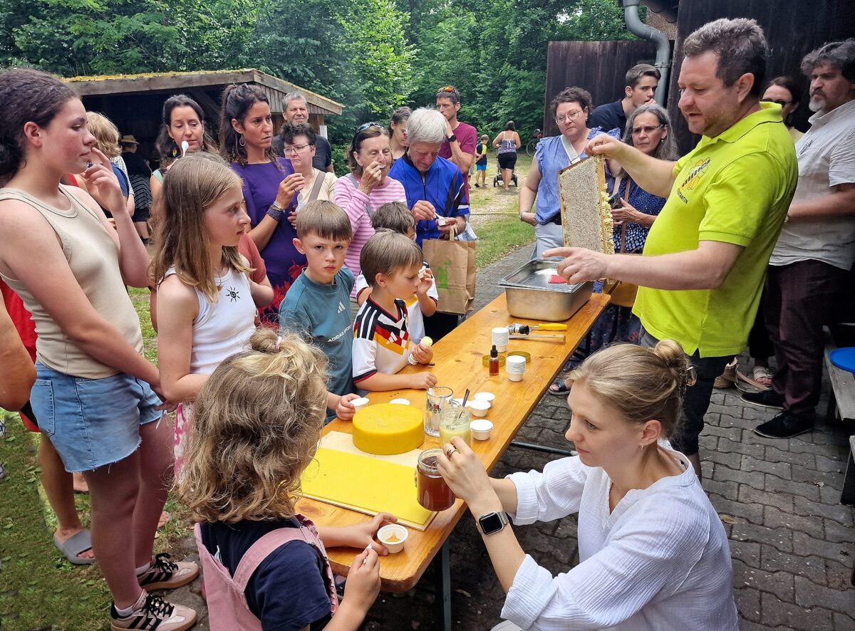 Tag der offenen Tür begeistert in Weiden beim Bienenzuchtverein