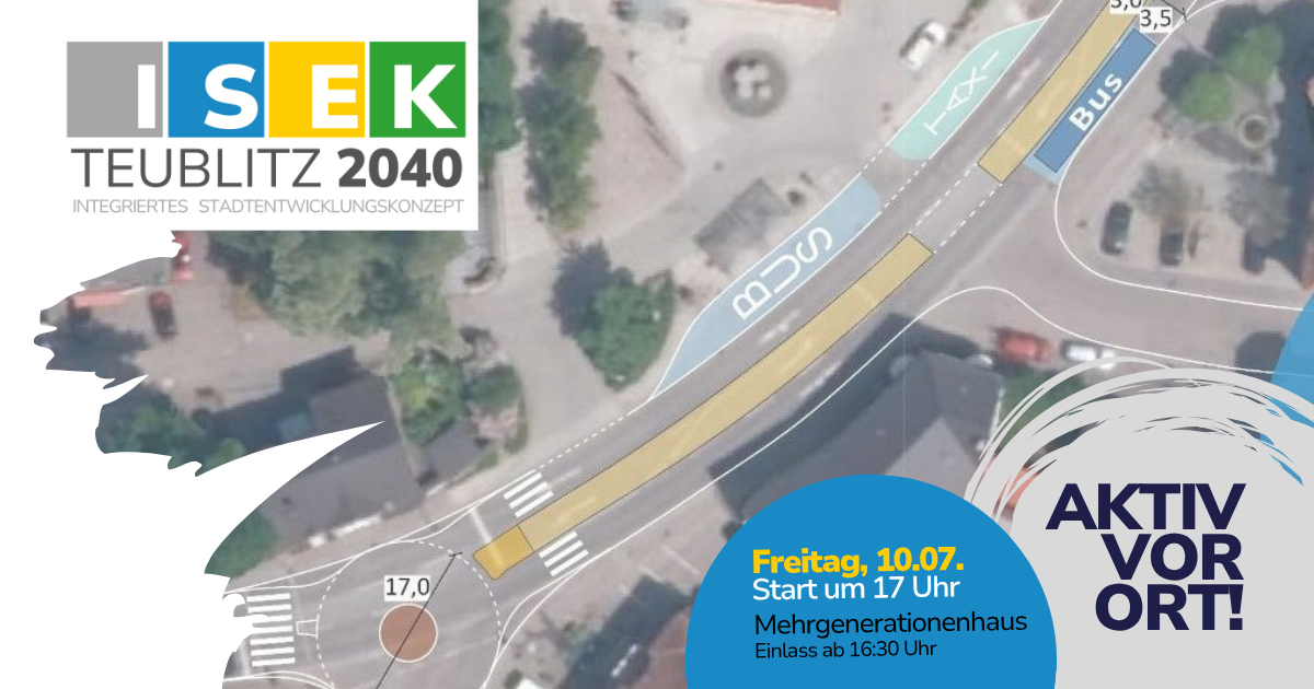 Zweite Bürgerwerkstatt zum ISEK in Teublitz am 10. Juli
