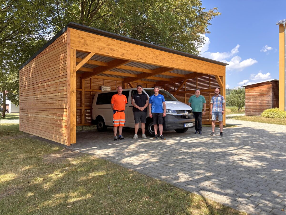 Carport für Bürgermobil in Teublitz fertiggestellt