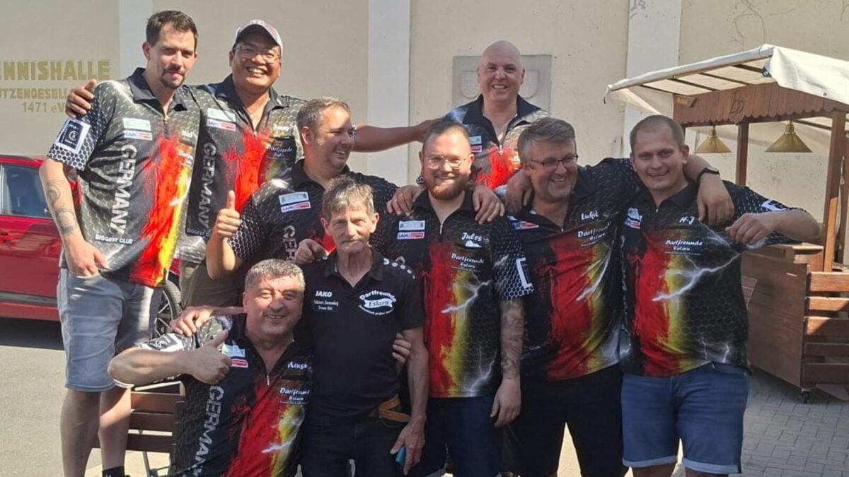 Dartfreunde Eslarn verteidigen Bundesligatitel Traum von Las Vegas