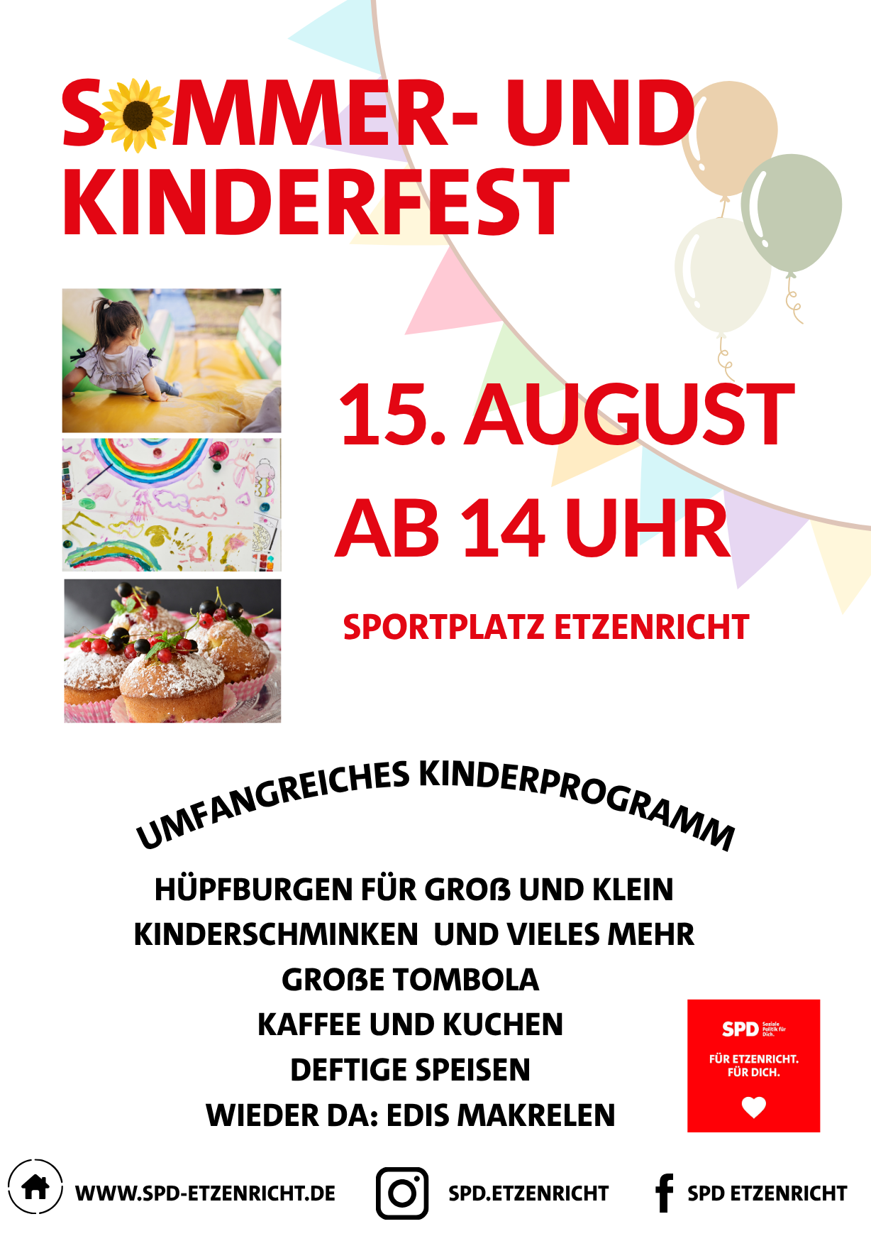 Sommer- und Kinderfest der SPD Etzenricht – Ein Nachmittag für die ganze Familie