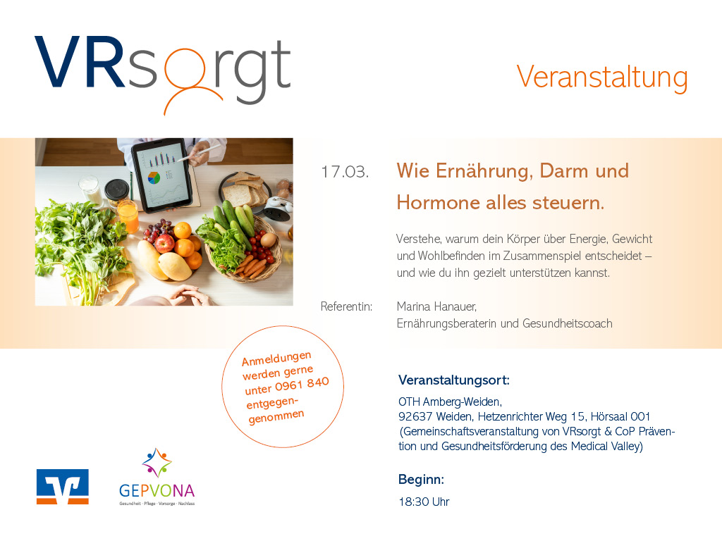 Wie Ernährung, Darm und Hormone alles steuern.