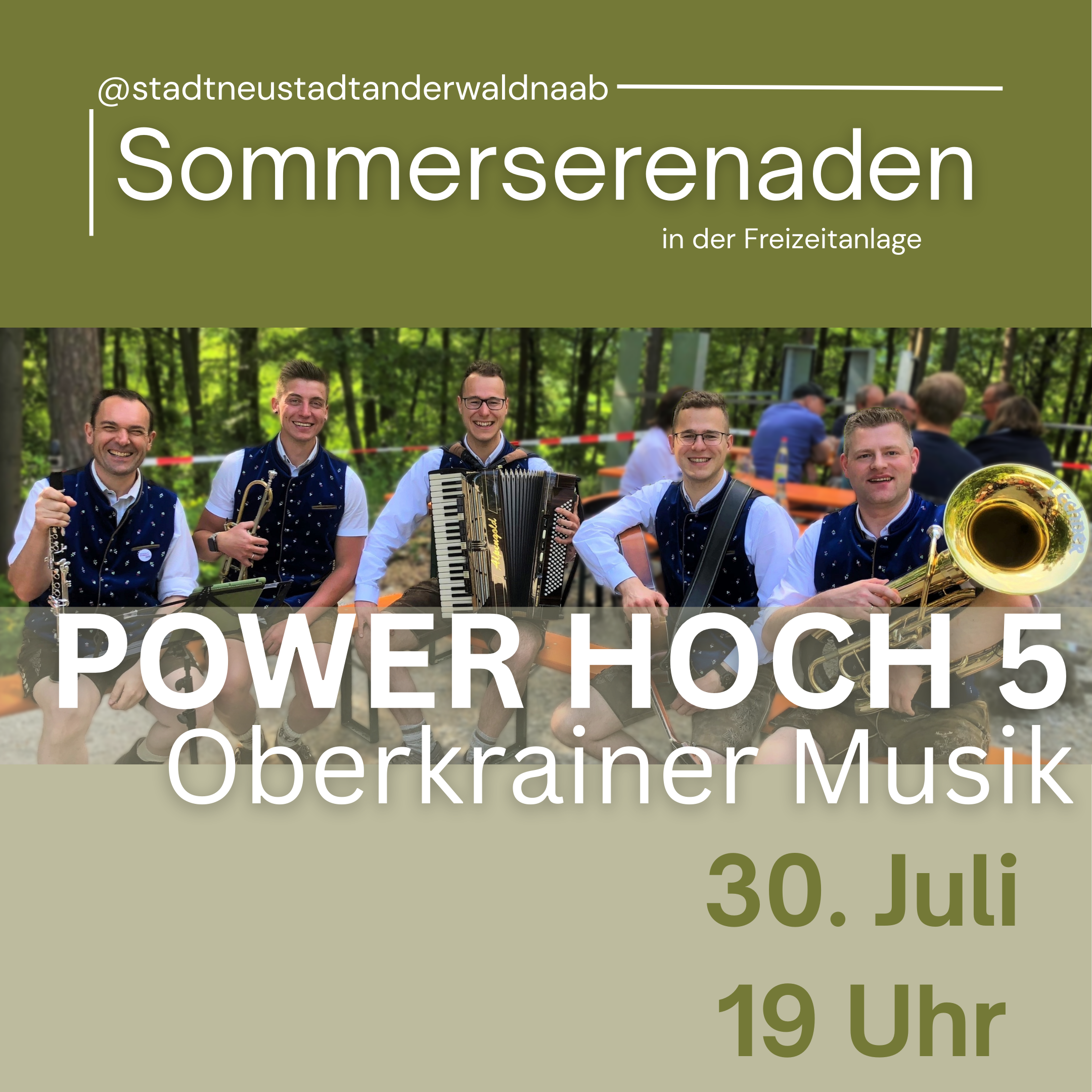 Power Hoch 5 begeistert Neustadt bei siebter Sommerserenade