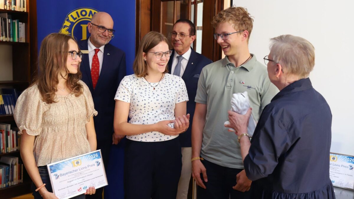 Oberpfälzer Schüler unter den Preisträgern des Bayerischen Lions Preises 2026