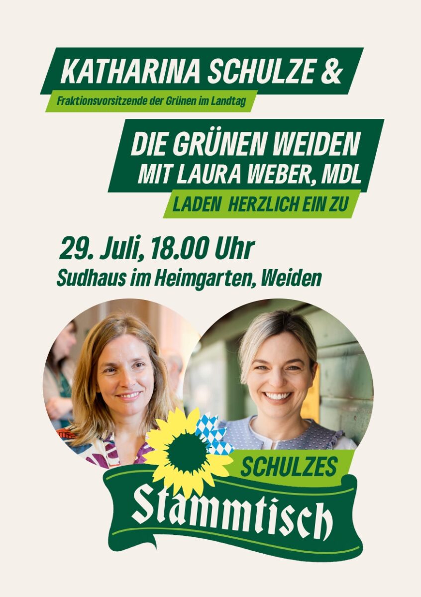 Katharina Schulzes Stammtisch kommt nach Weiden