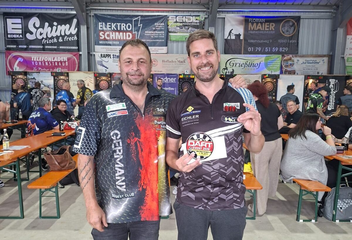Dartspektakel in Eslarn mit 14 Stunden und 2.000 Euro