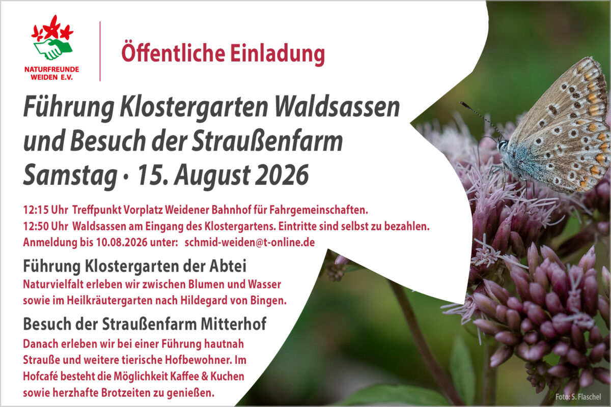 Klostergarten und Straußenfarm in Waldsassen