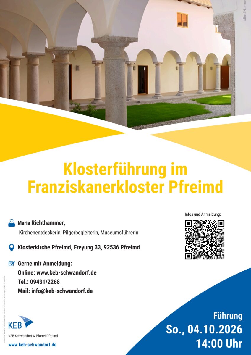 Klosterführung im Franziskanerkloster Pfreimd