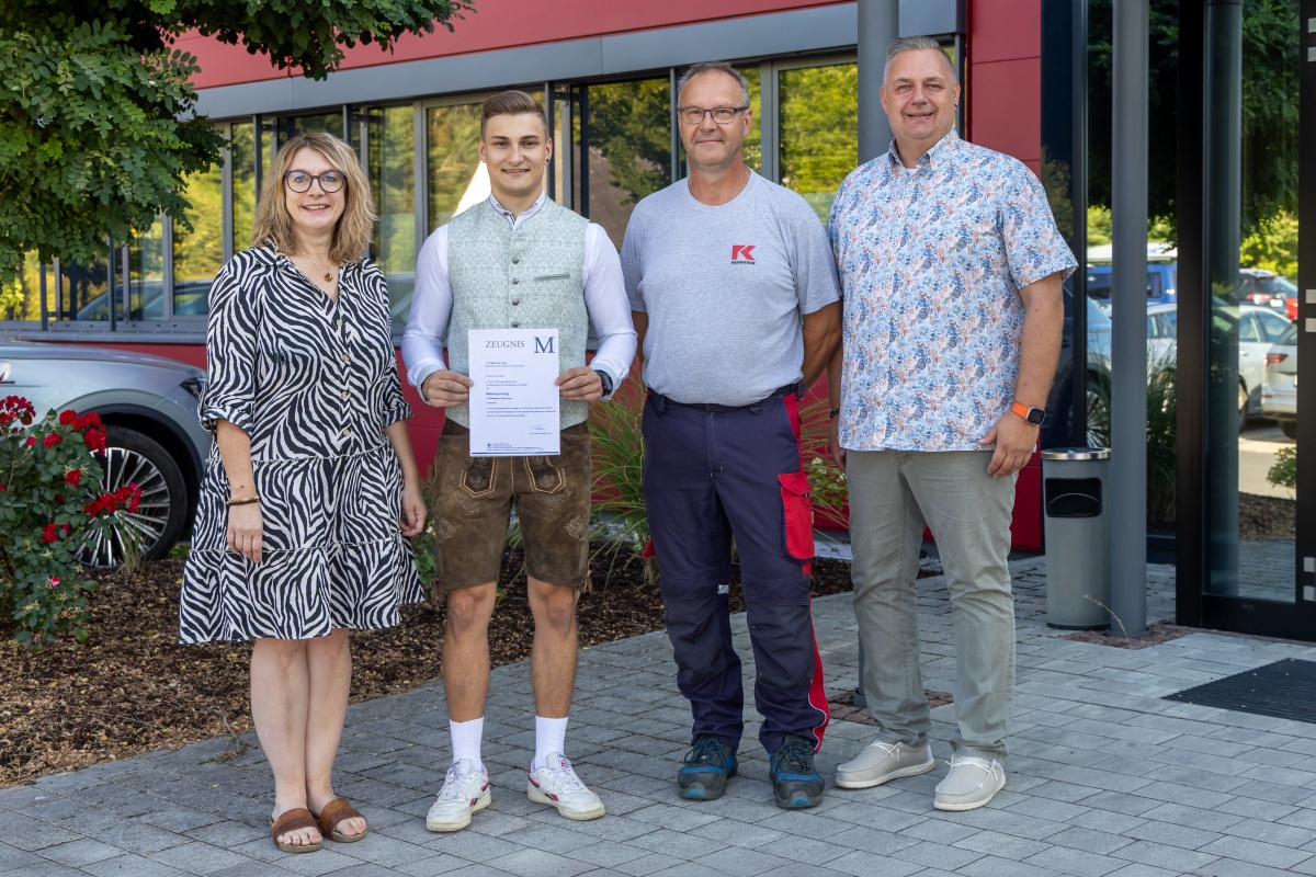 Meisterstück macht Maximilian Stich zum Kursbesten in Waldsassen