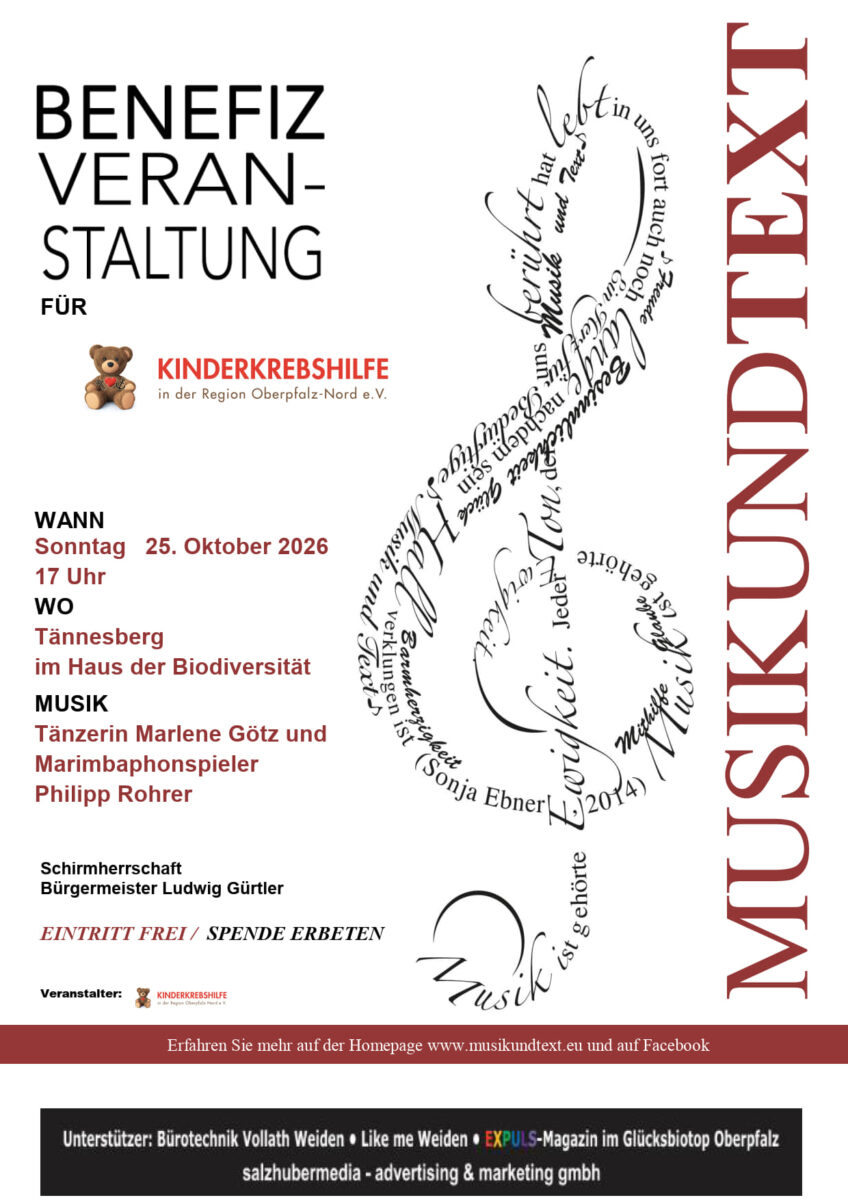 MUT - Benefiz für die Kinderkrebshilfe Oberpfalz Nord e. V. in Tännesberg