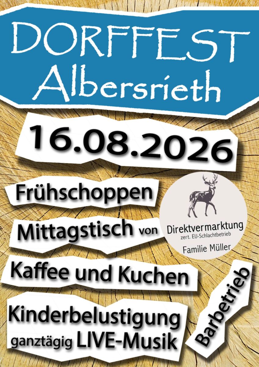 Dorffest lockt in Albersrieth mit Musik und Familienprogramm