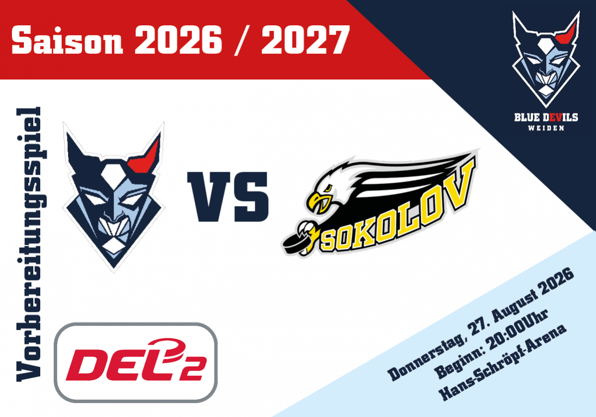 Eishockey in Weiden: Blue Devils Weiden vs. HC Banik Sokolov
