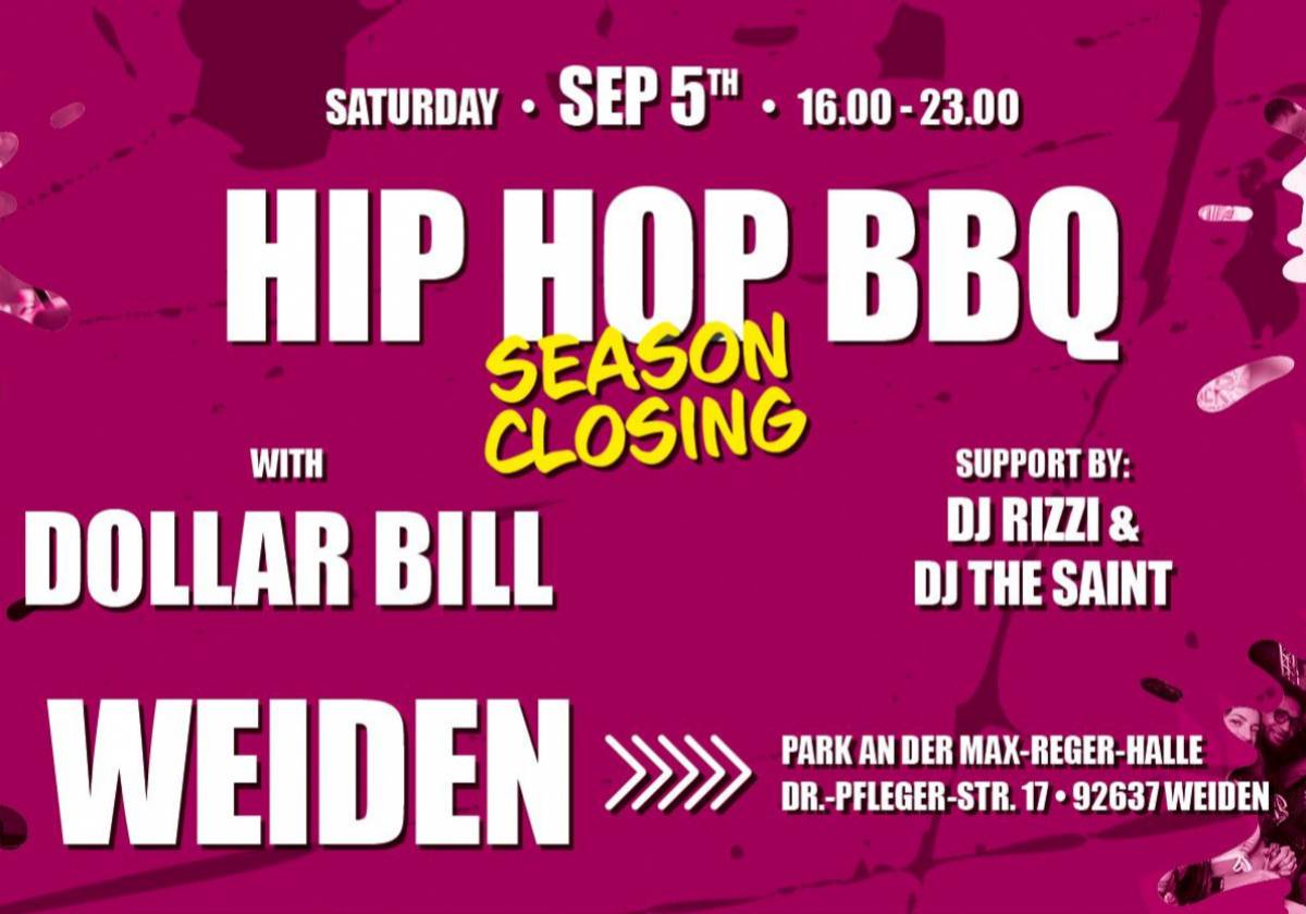 Feierlicher Ausklang: HIP HOP BBQ - Weiden (Season Closing) in Weiden