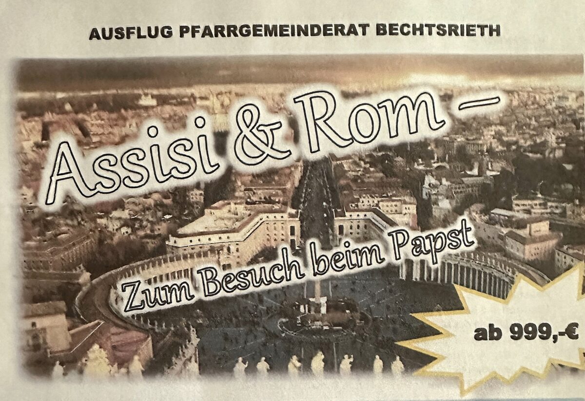 Pfarrgemeinderat aus Bechtsrieth pilgert nach Assisi und Rom