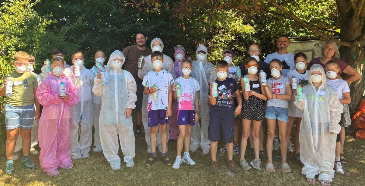 Street-Art-Workshop in Kalmreuth begeistert Kinder
