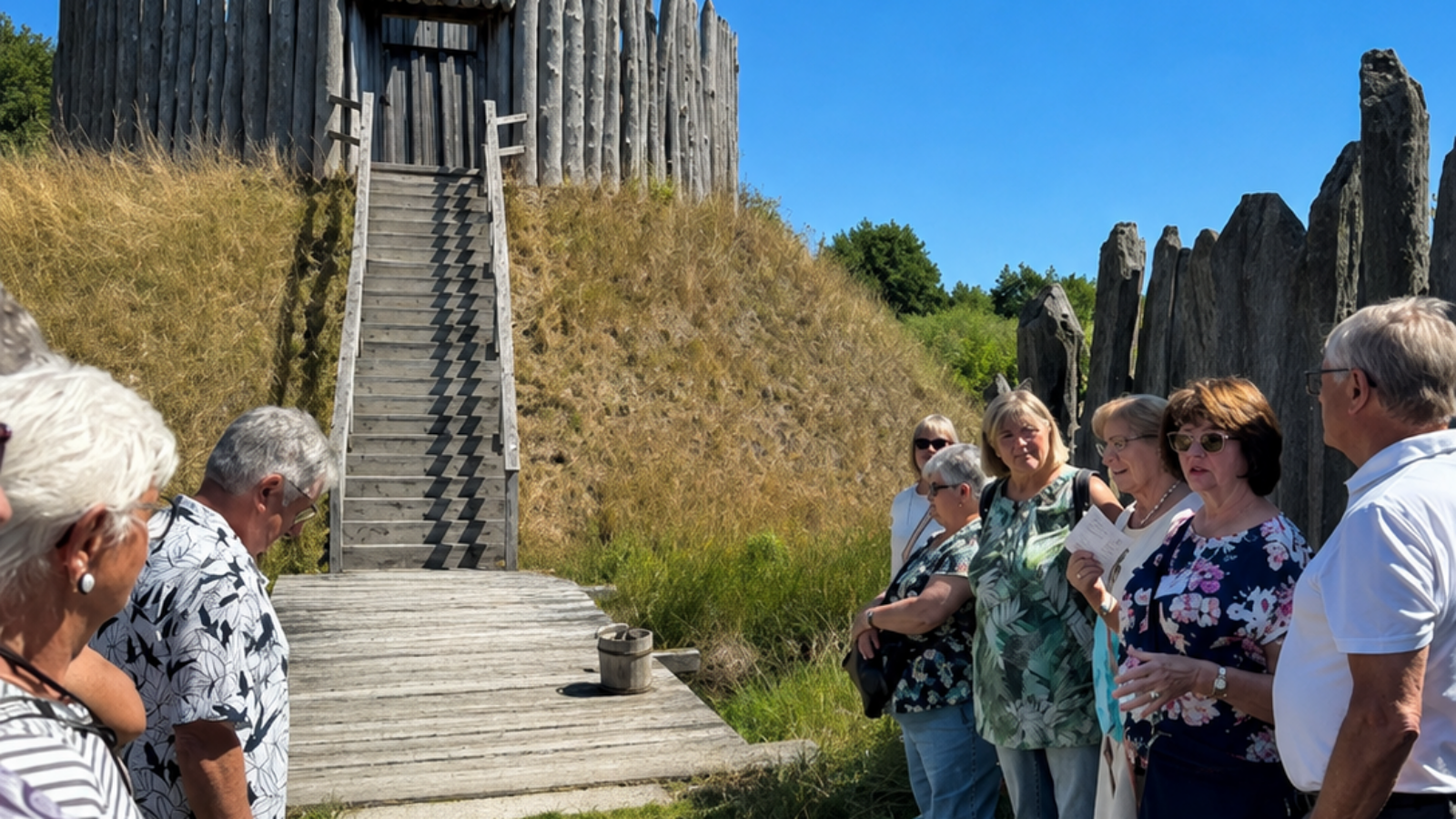 Seniorenbeauftragte und Quartiersmanagerin besuchen Geschichtspark in Bärnau