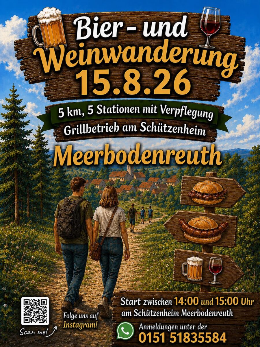 Bier- und Weinwanderung Meerbodenreuth