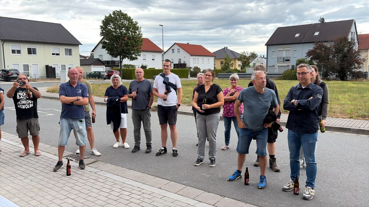 Richtfest beim Siedlerverein Krumme Äcker in Weiden