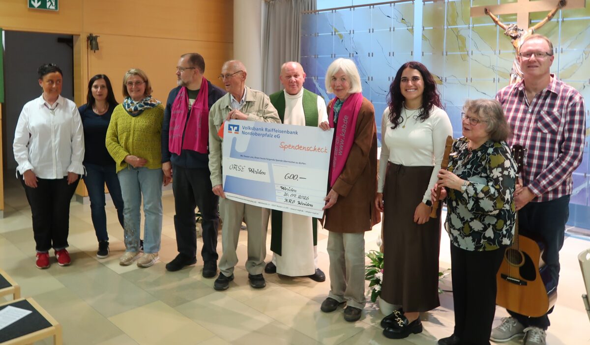 KAB spendet 600 Euro an Oase