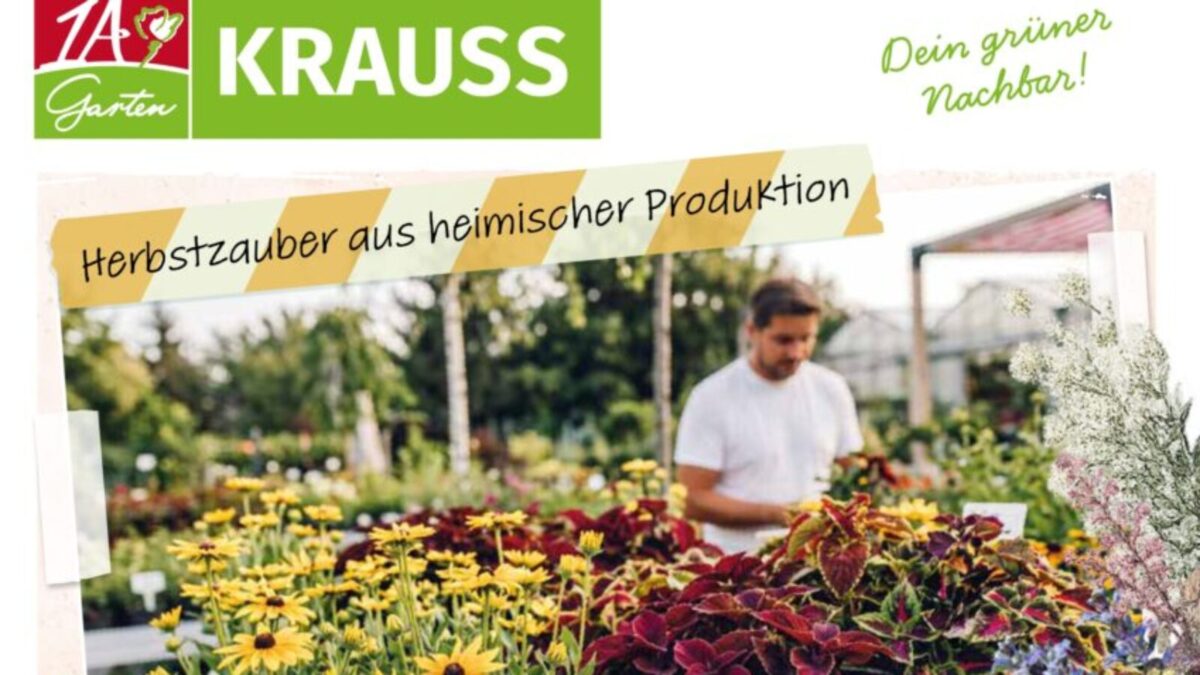 Herbstzeit ist Pflanzzeit: 1A Garten Krauss macht Lust auf einen bunten Herbst