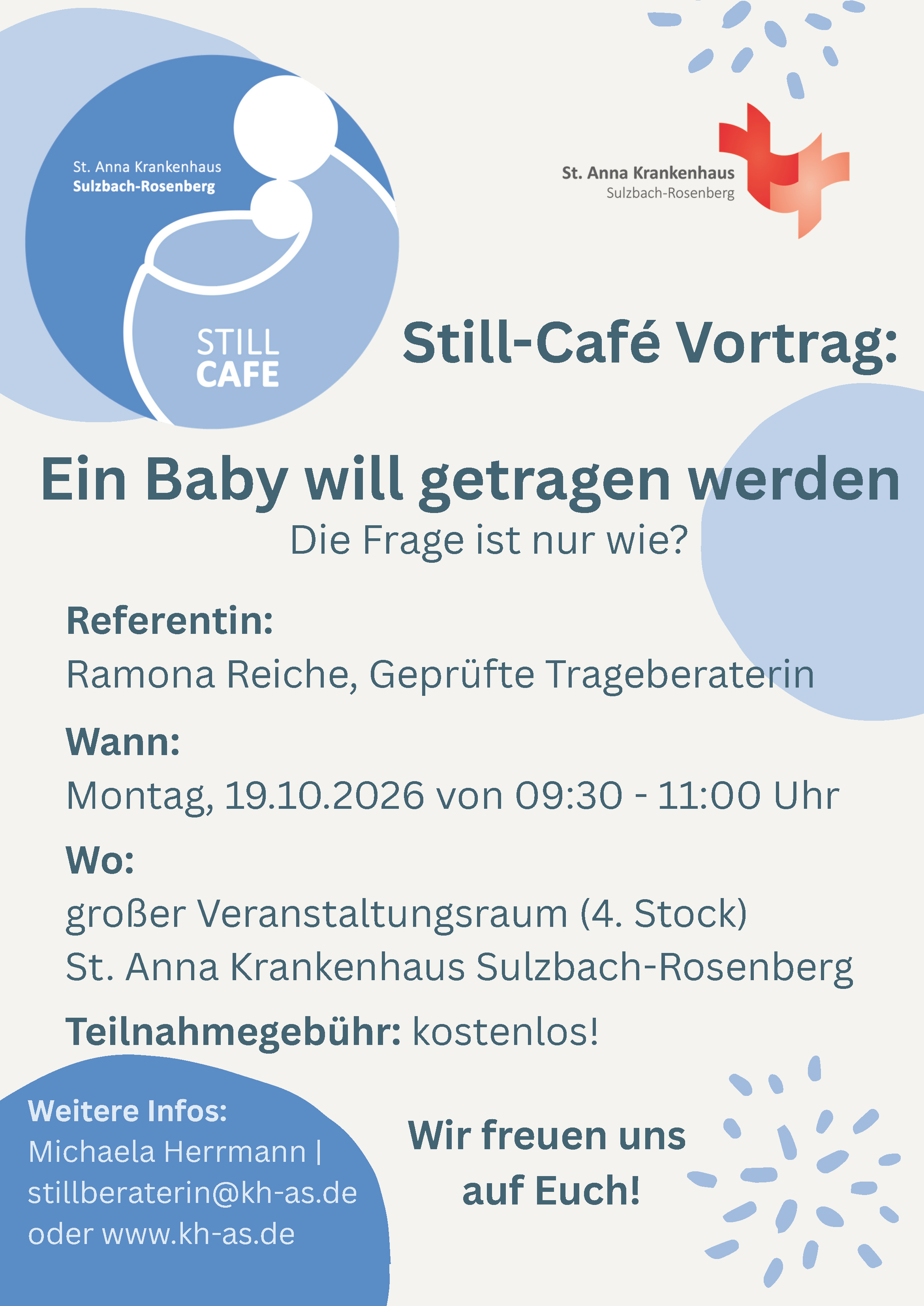 Still-Café: Vortrag „Ein Baby will getragen werden - die Frage ist nur wie“