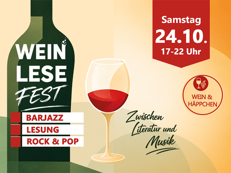 Wein-Lese-Fest in der Regionalbibliothek Weiden