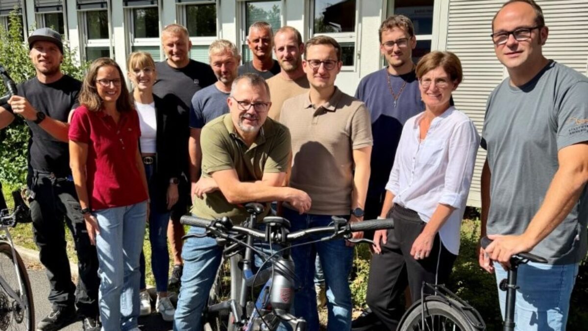 Stadtwerke Amberg radeln 12.800 km, sparen 1,8 Tonnen CO2