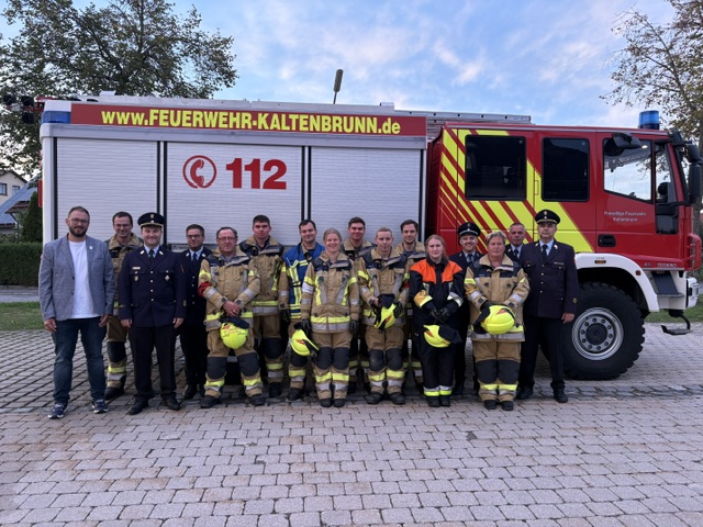 Aktive der Marktfeuerwehr Kaltenbrunn für Einsätze bei Unfällen gerüstet