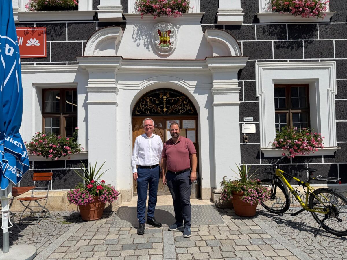 Antrittsbesuch von Harald Schwartz beim Bürgermeister in Hohenburg