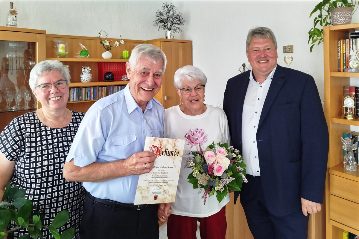 Ehepaar Scholz feiert 65 Jahre Ehe in Erbendorf