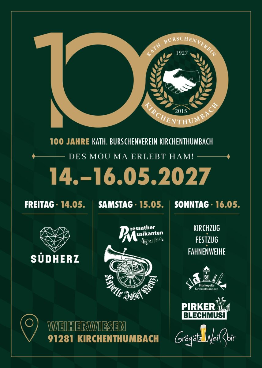 100 Jahre Kath. Burschenverein Kirchenthumbach