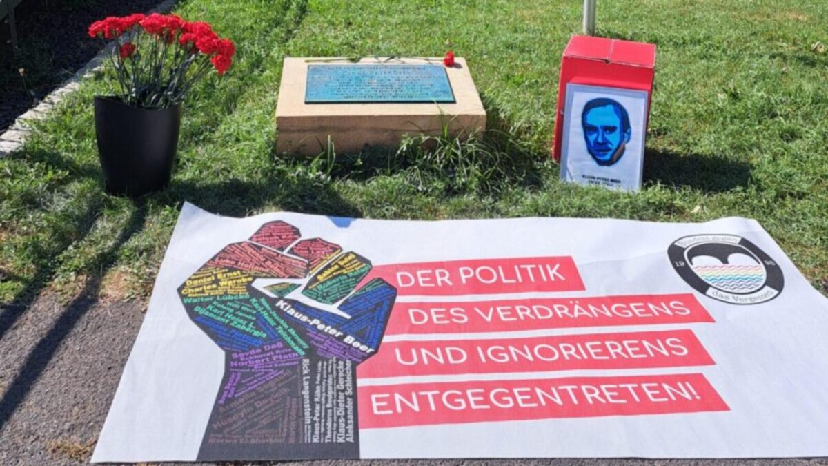 Gedenkkundgebung in Amberg für Klaus-Peter Beer