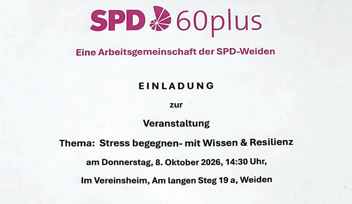 Kurz notiert: Weiden - Resilienz-Vortrag