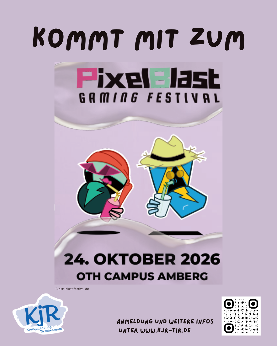 Fahrt zum Pixel Blast Gaming Festival in Amberg