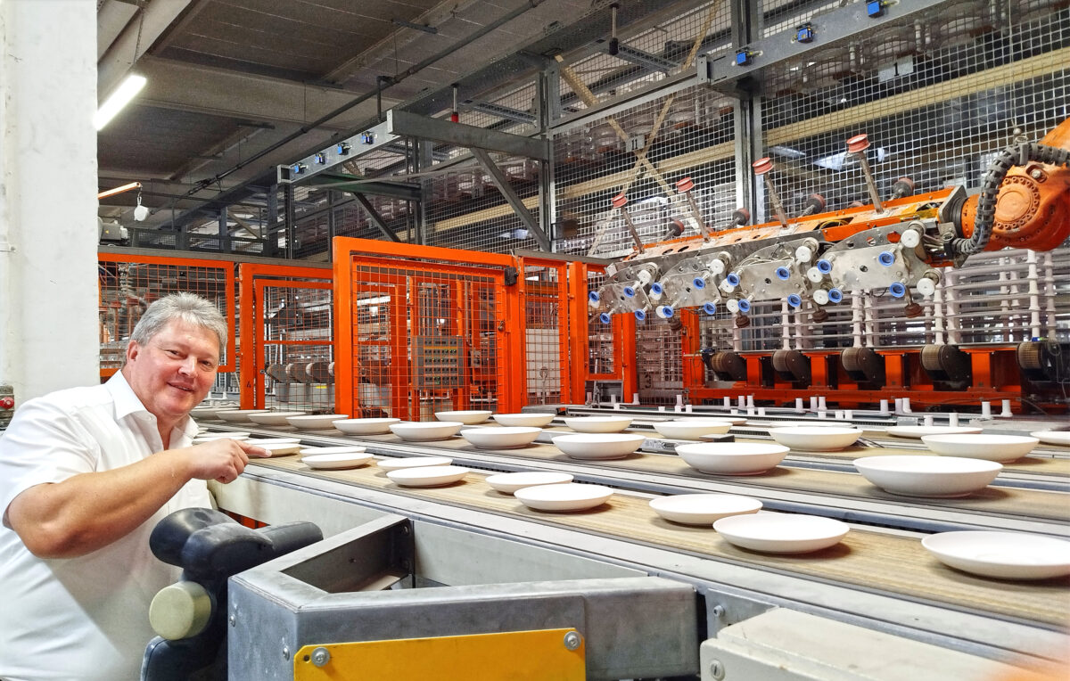Antrittsbesuch in der Porzellanfabrik Seltmann