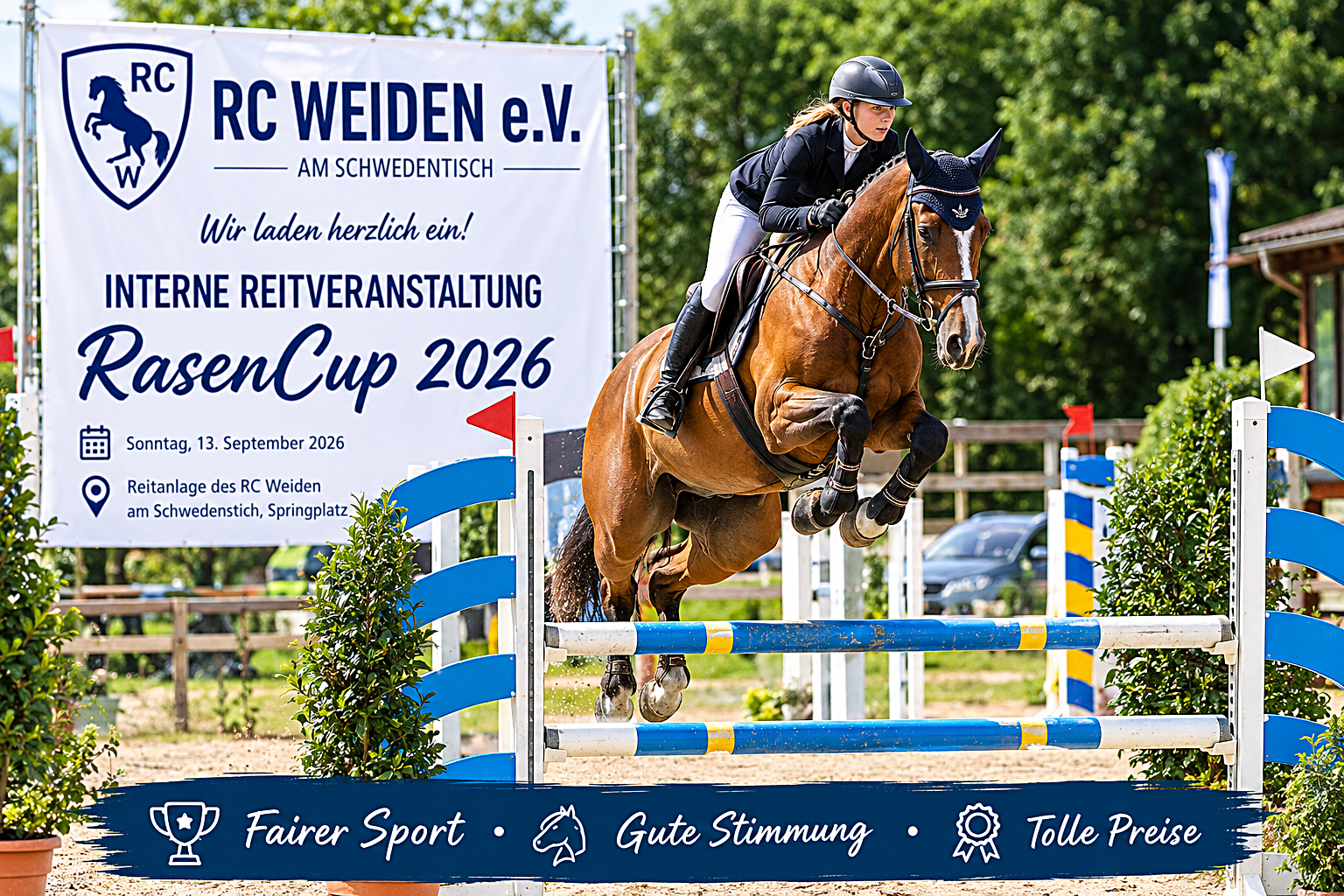 Rasen-Cup 2026 in Weiden setzt auf fairen Pferdesport