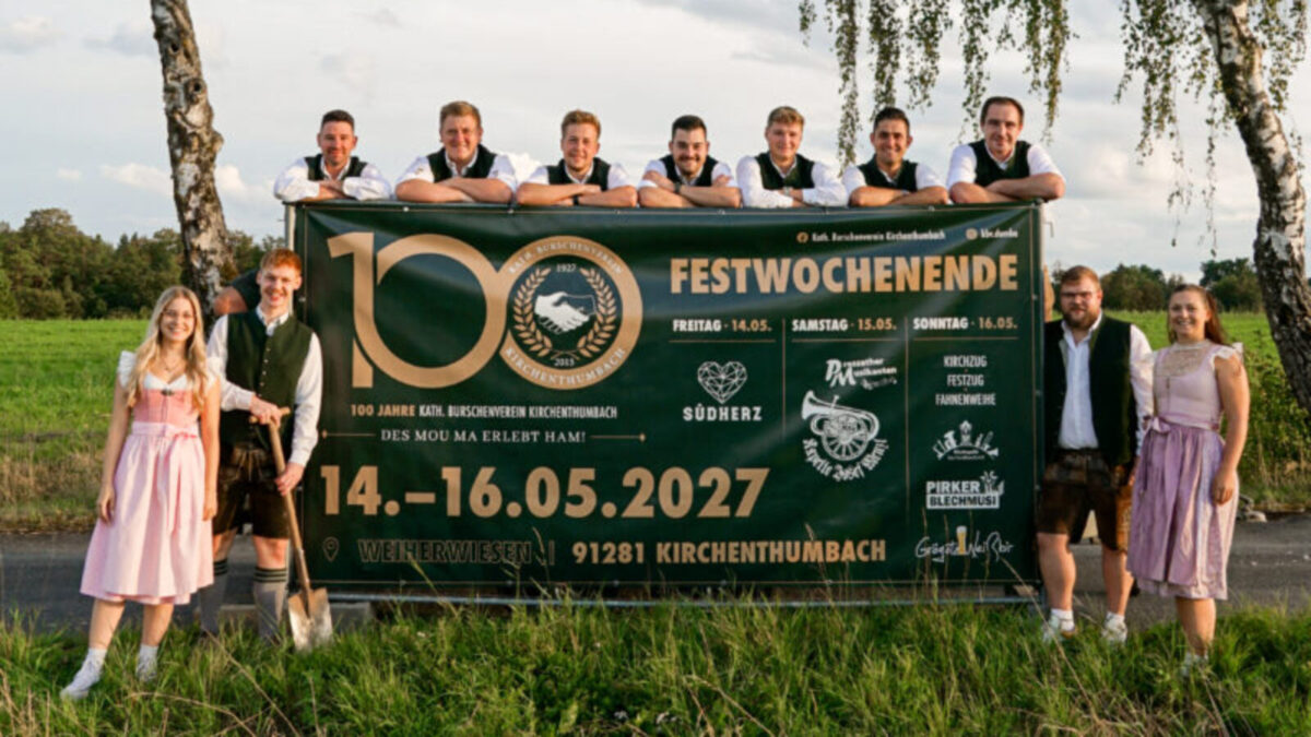 Spatenstich läutet 100-jähriges KBV-Fest in Kirchenthumbach ein