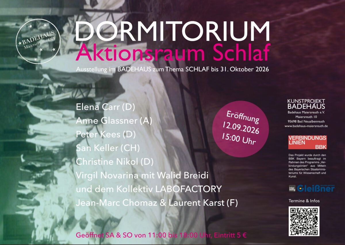 DORMITORIUM - Aktionsraum Schlaf - Ausstellungseröffnung