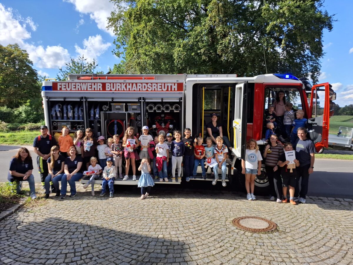 Bobbycars und Brandsimulator begeistern Kinder in Burkhardsreuth