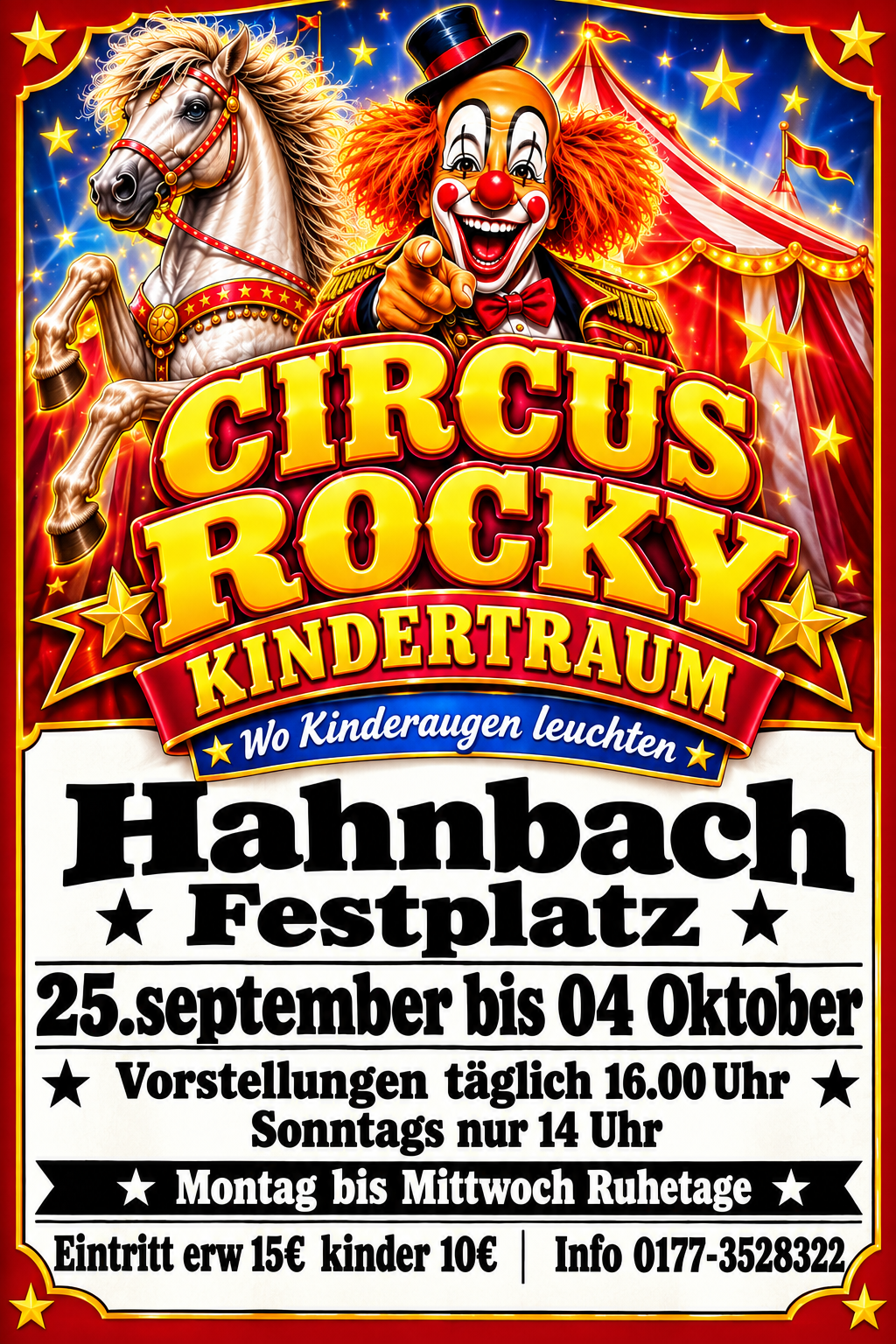 Circus Rocky Kindertraum wo Kinder Augen leuchten