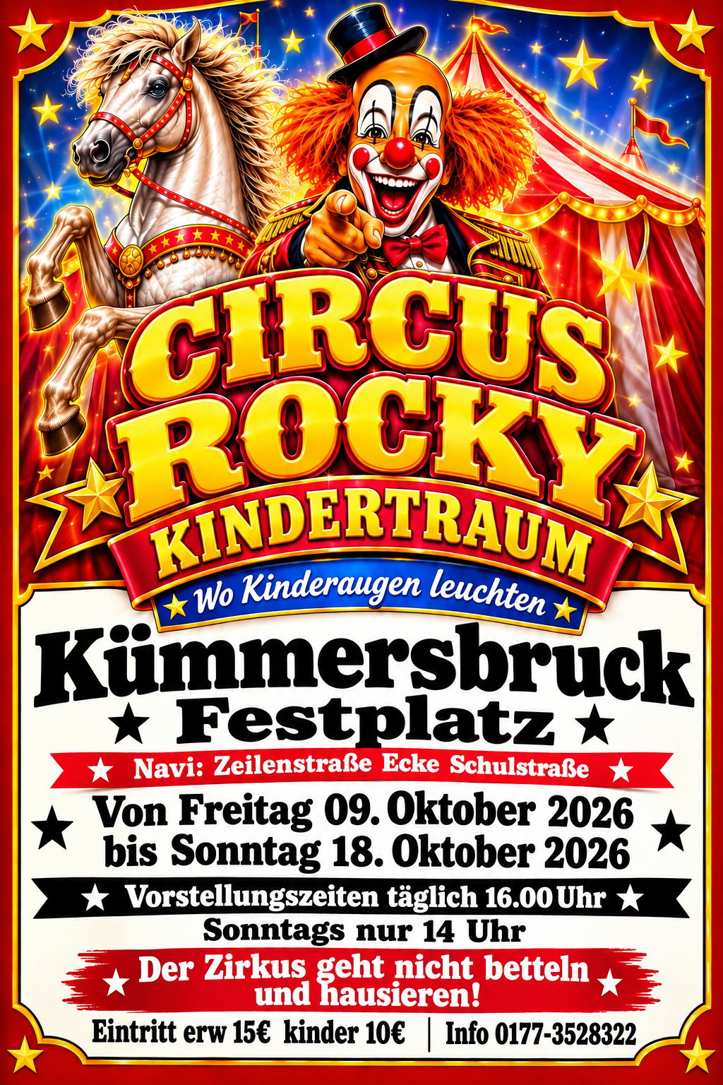 Circus Rocky Kindertraum wo Kinder Augen leuchten
