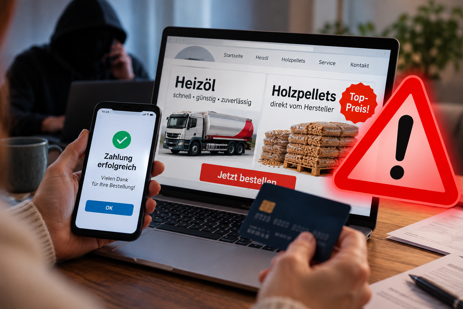 Betrugsmaschen im Internet: Heizöl und Autoteile nicht geliefert