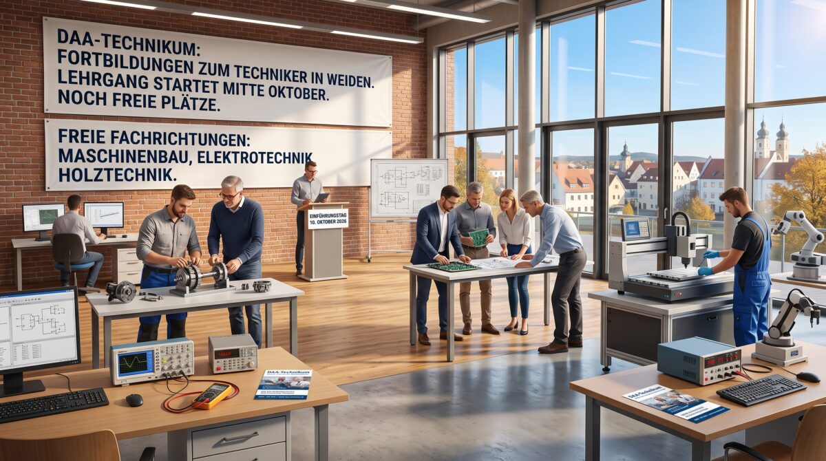 Freie Plätze für Technikerfortbildungen in Weiden