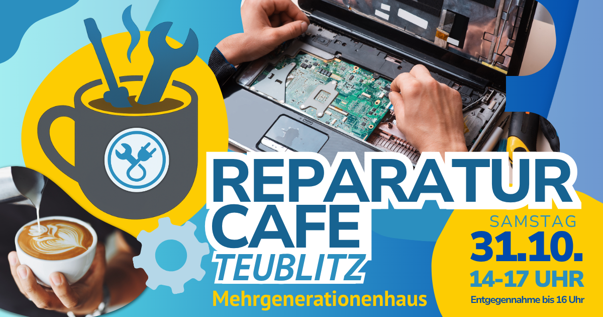 Reparatur-Café öffnet an Halloween in Teublitz