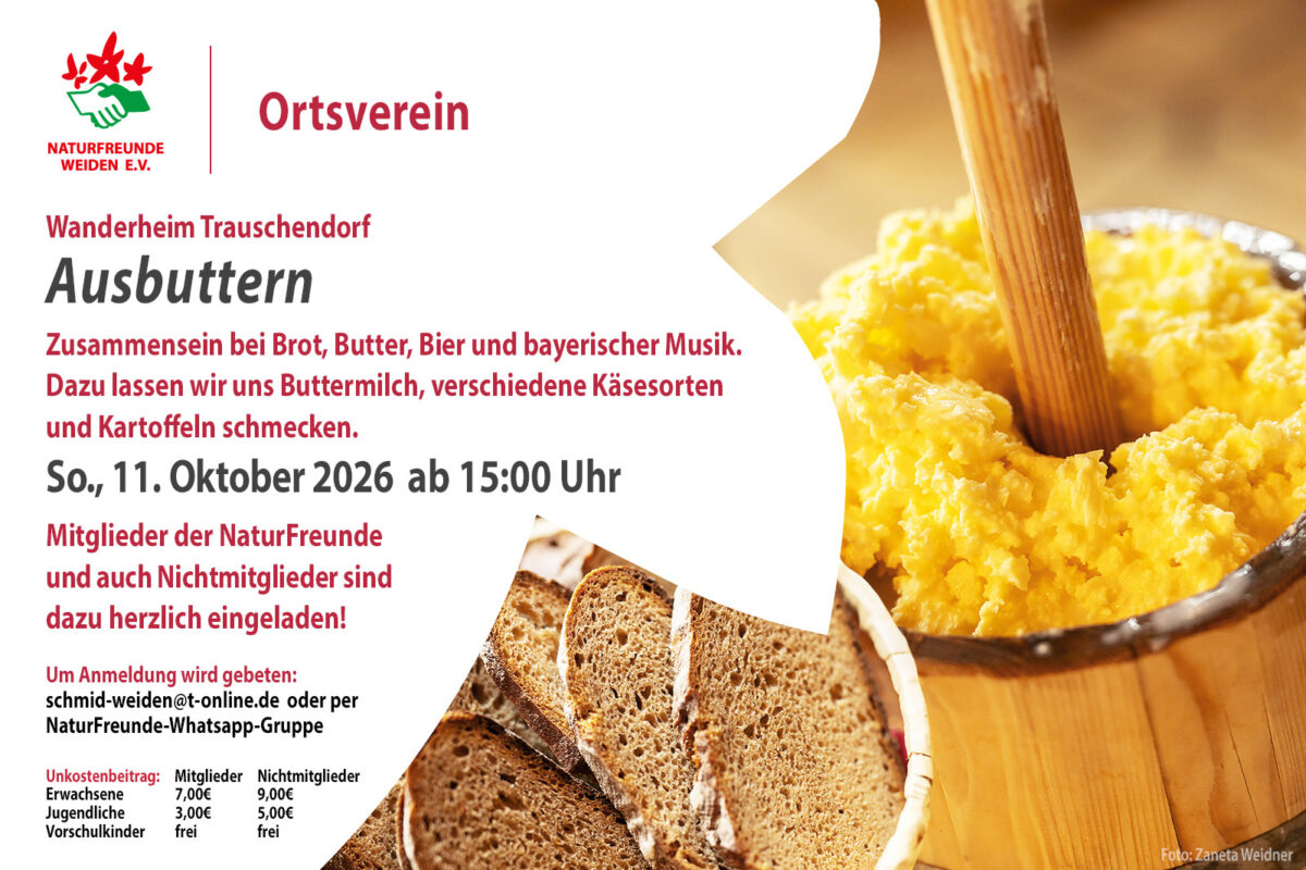 Ausbuttern mit den Naturfreunden