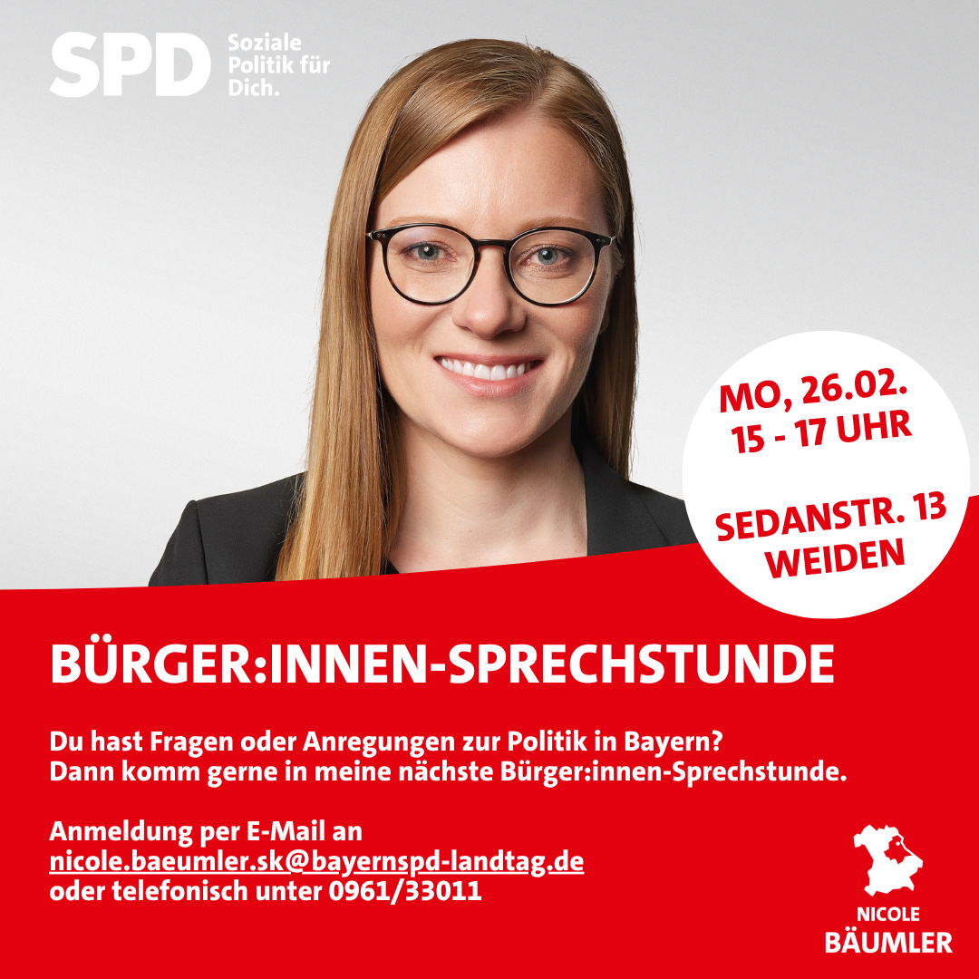 Bürger:innensprechstunde mit MdL Nicole Bäumler